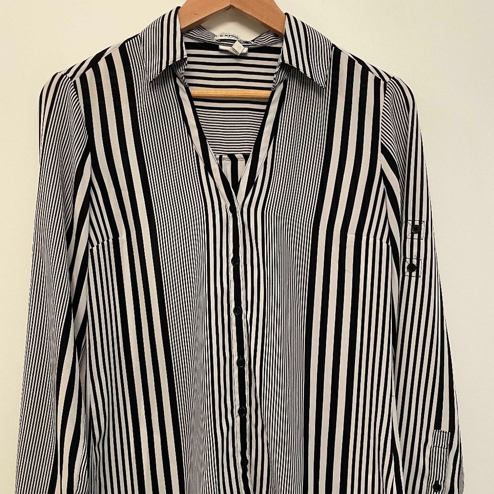Black and White Express Blouse